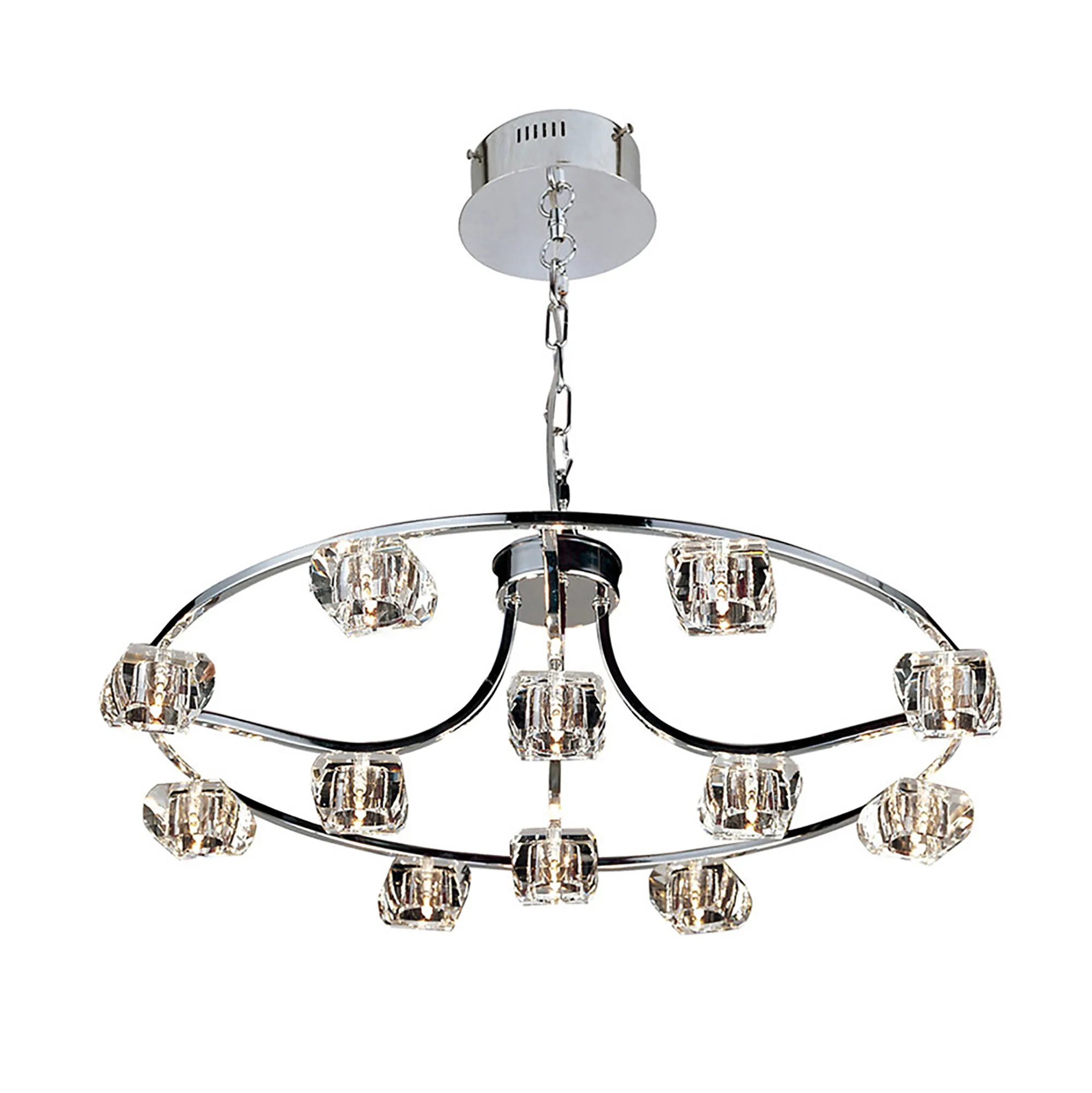 IL50358+4  Polana Crystal Pendant 12 Light